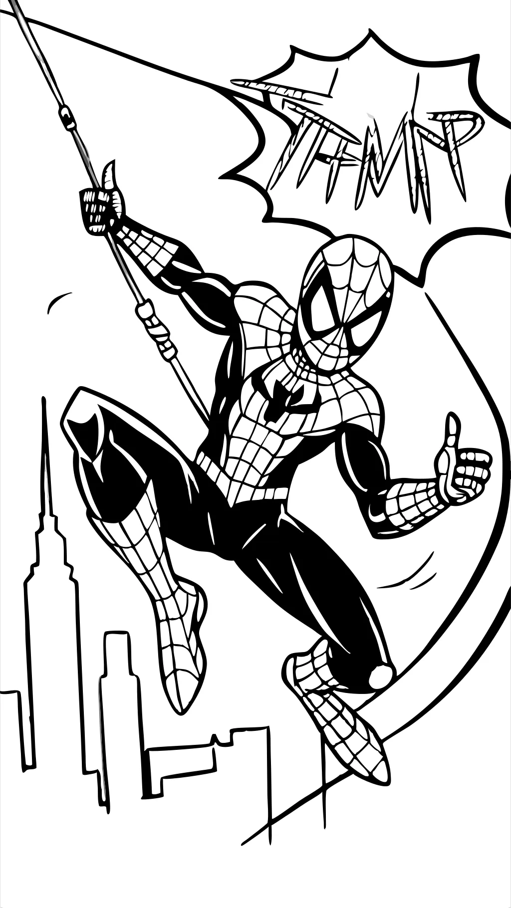 free printable spiderman color pages